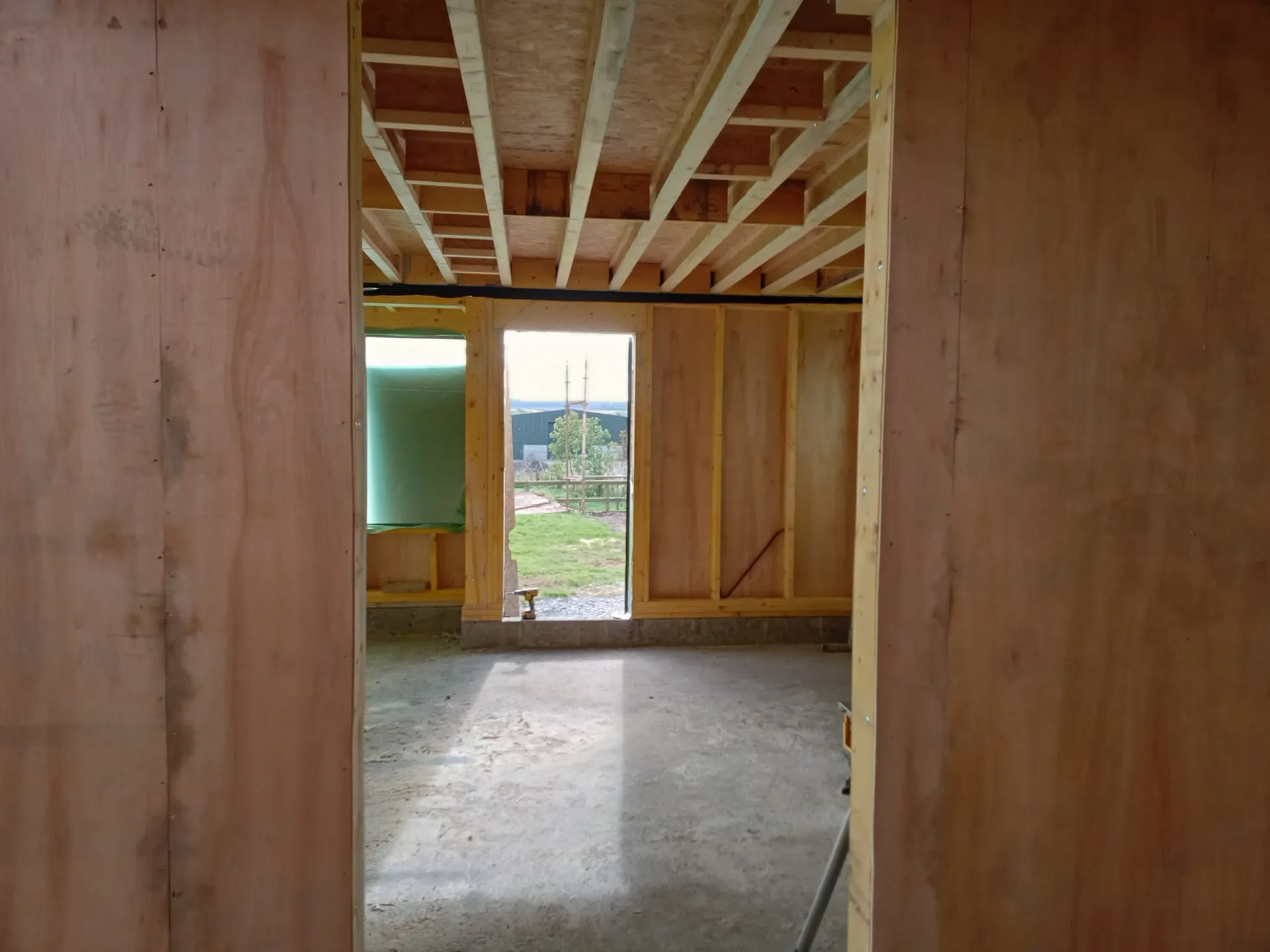 Home interior framing and insulation installation